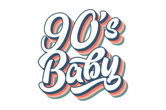 90 s Baby Vintage Retro SVG Sublimation