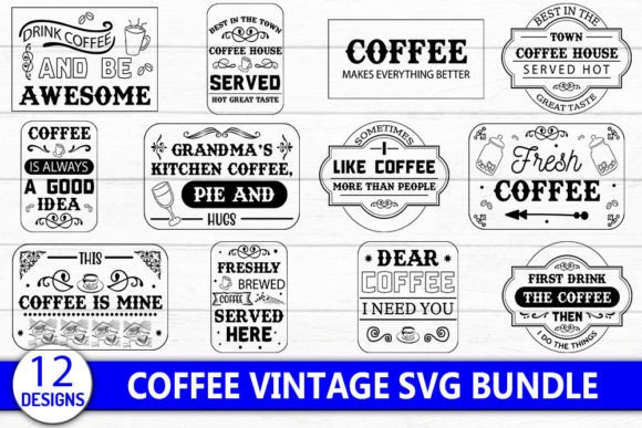 Coffee Vintage Svg Bundle