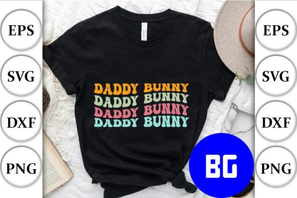 Daddy Bunny - Retro Easter SVG