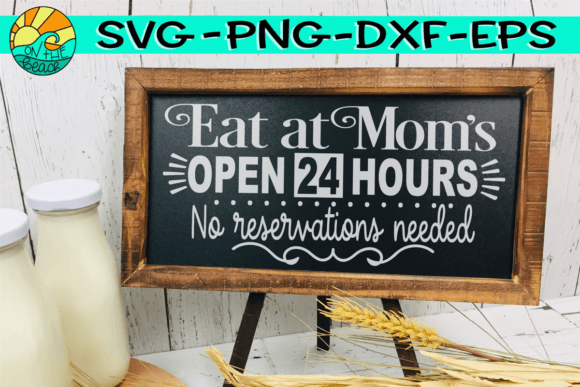 Eat at Mom's Kitchen Sign: A Farmhouse SVG Review