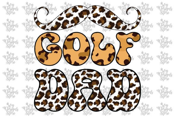 Golf Dad Dad Sublimation Svg Design