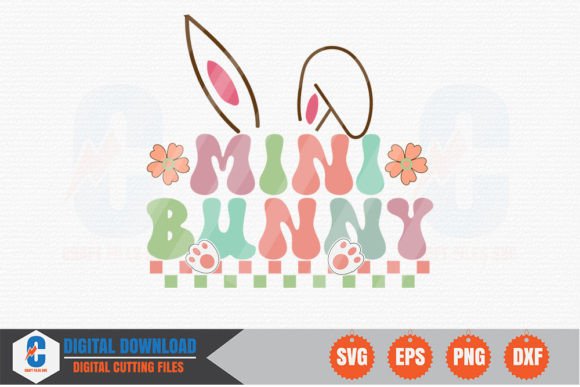 Mini Bunny Retro SVG: A Designer's Take on Spring Embroidery