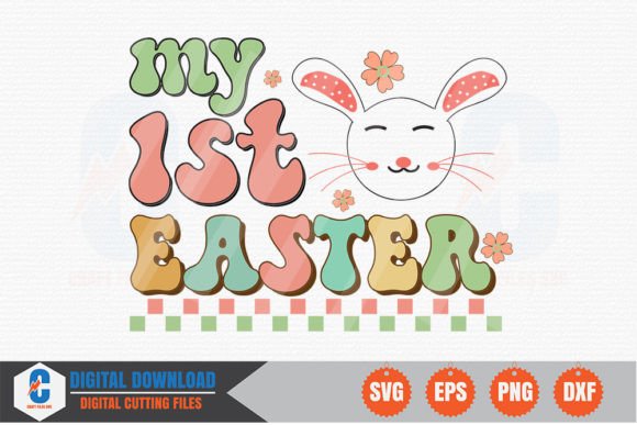 My 1st Easter Retro SVG: A Designer's Take on Spring Stitching
