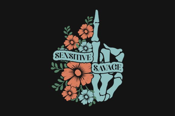 Sensitive Savage Flower Skeleton SVG: A Designer's Review