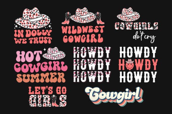 Western Cowgirl SVG Sublimation T-Shirt